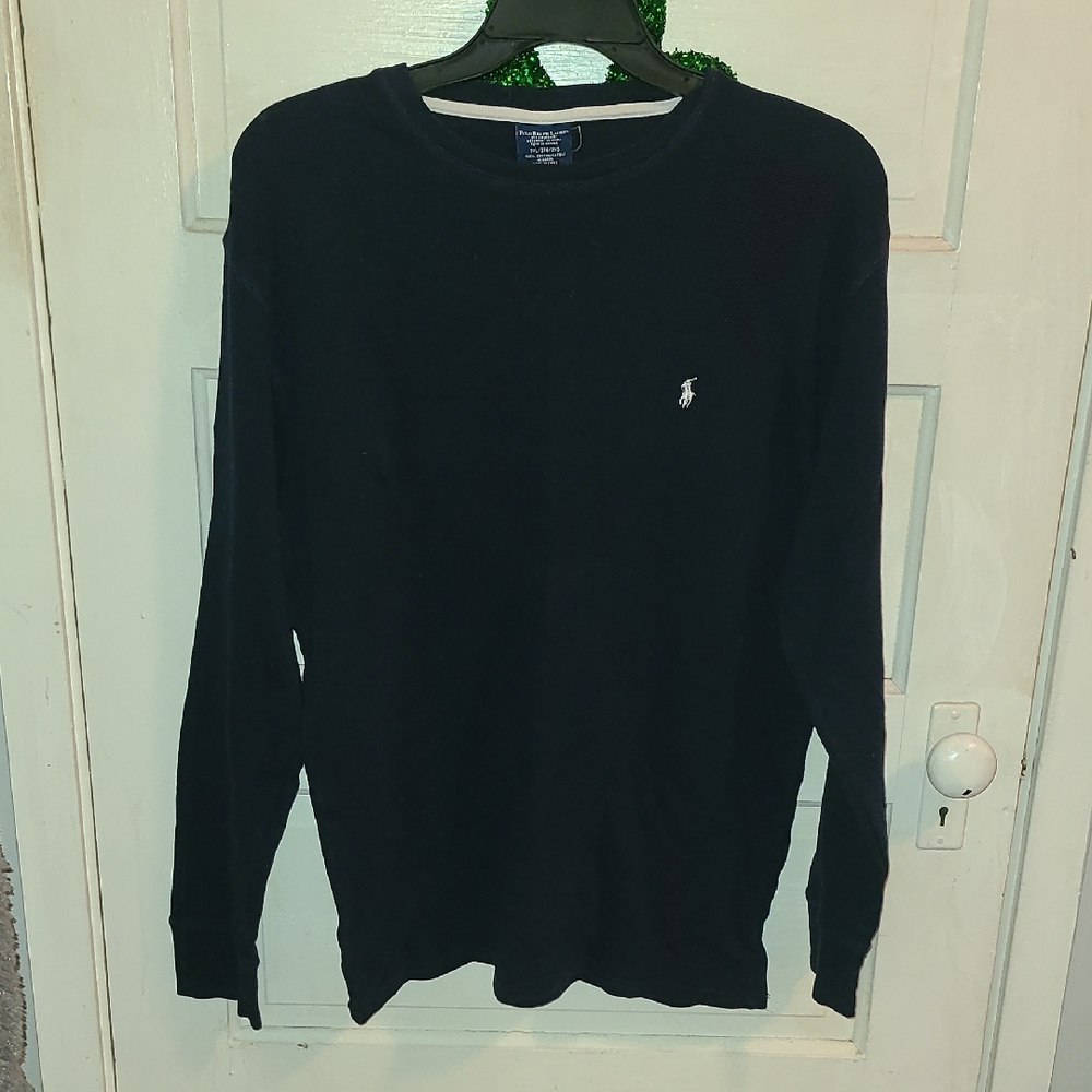 Ralph Lauren Polo Long Sleeve Crewneck Thermal - Navy
